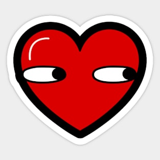 Retro heart Sticker